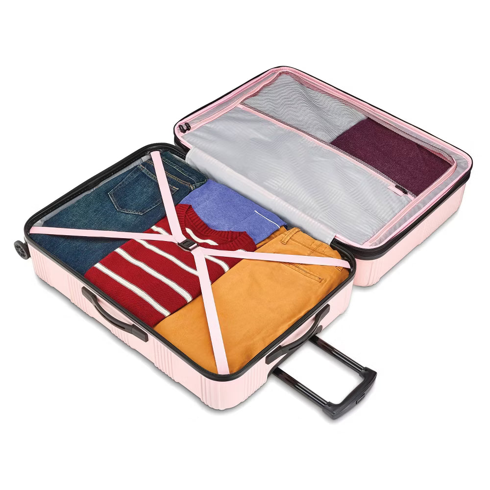 American Tourister Large Checked Luggage Suitcase 28" Hardside Spinner 8-Wheel